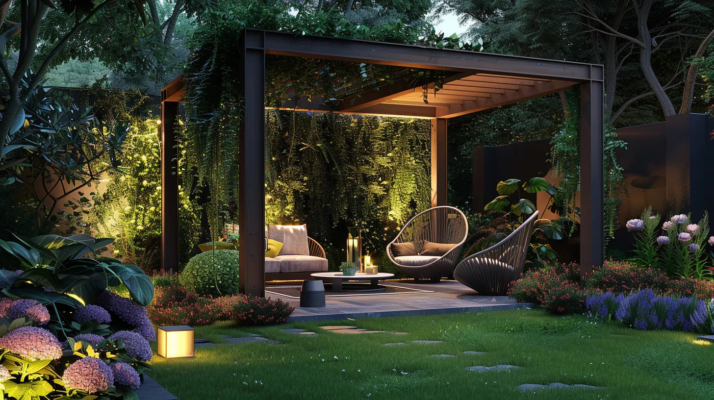 Pergola with Integrated Lighting Miami