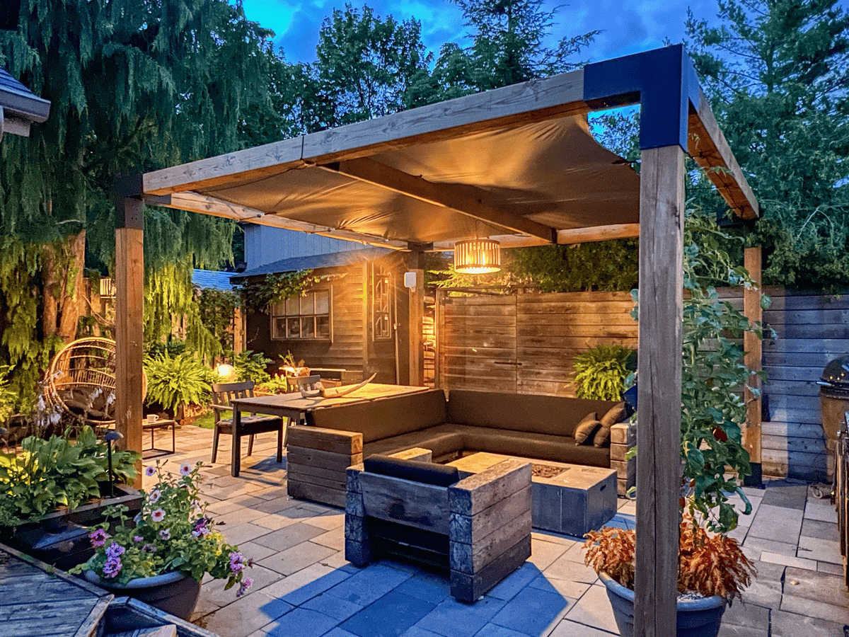 Pergolas with Built-In Seating Miami.